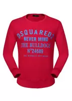 dsquared2 cotton sweater jacket red bulldogs